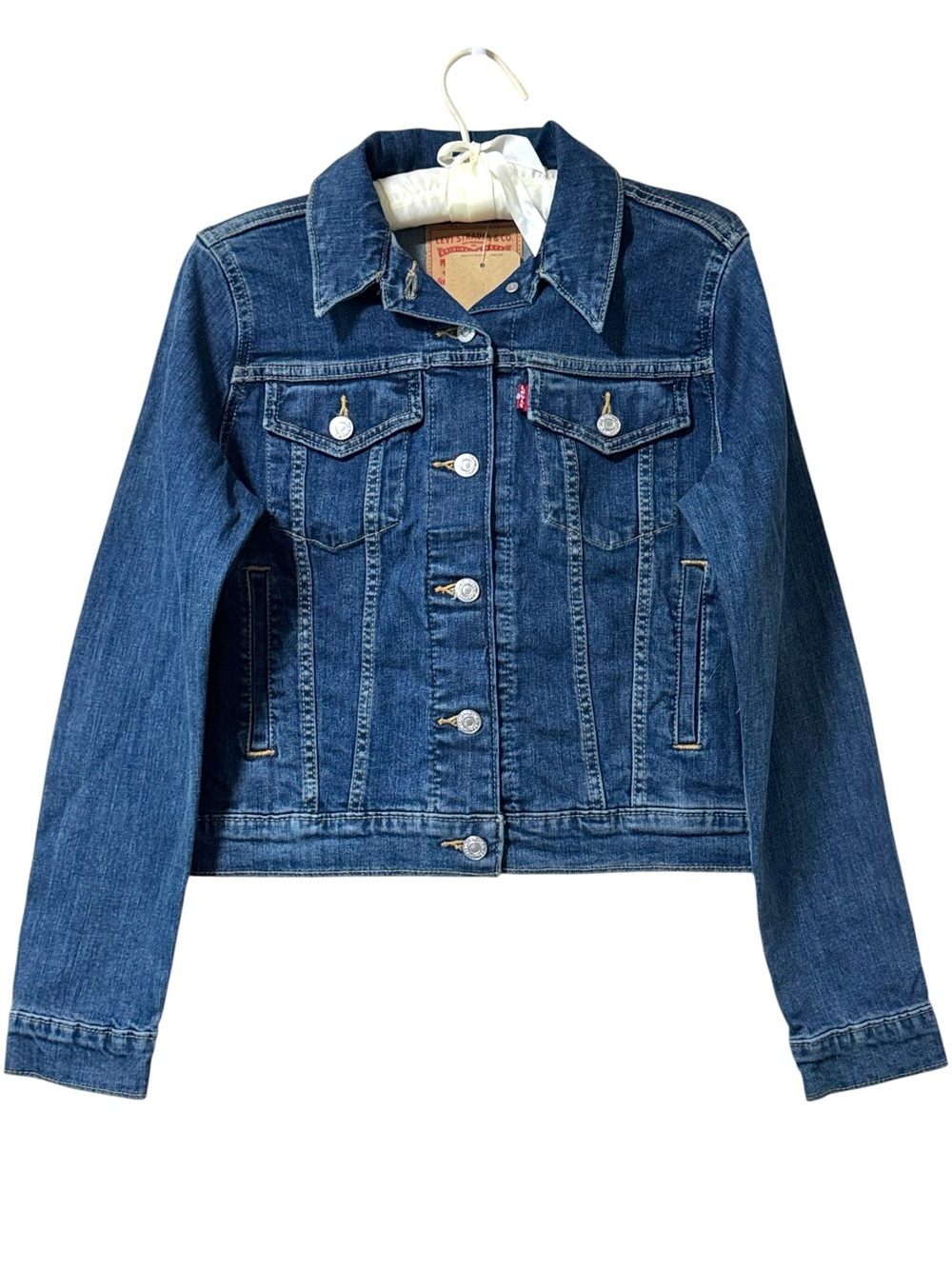 Levi's Women's Original Trucker Indigo Blue Denim Jacket Size Small
